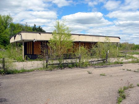 M-78 Twin/Triple Drive-In Theatre - Office - Photo From Water Winter Wonderland